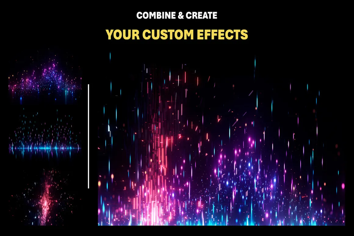 250+ Dots Neon Light Overlay Effects