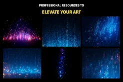 250+ Dots Neon Light Overlay Effects