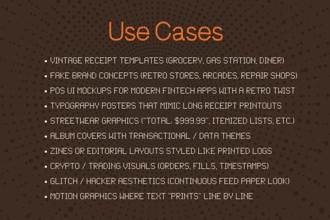 Dotted Font Bundle - 9 Matrix Fonts!