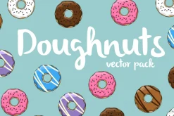Doughnuts vector pack