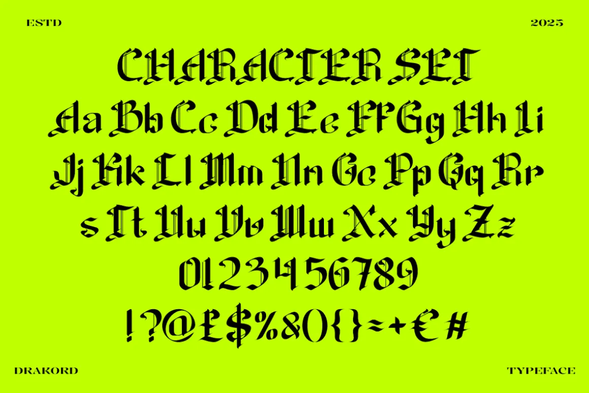 Drakord Blackletter Font