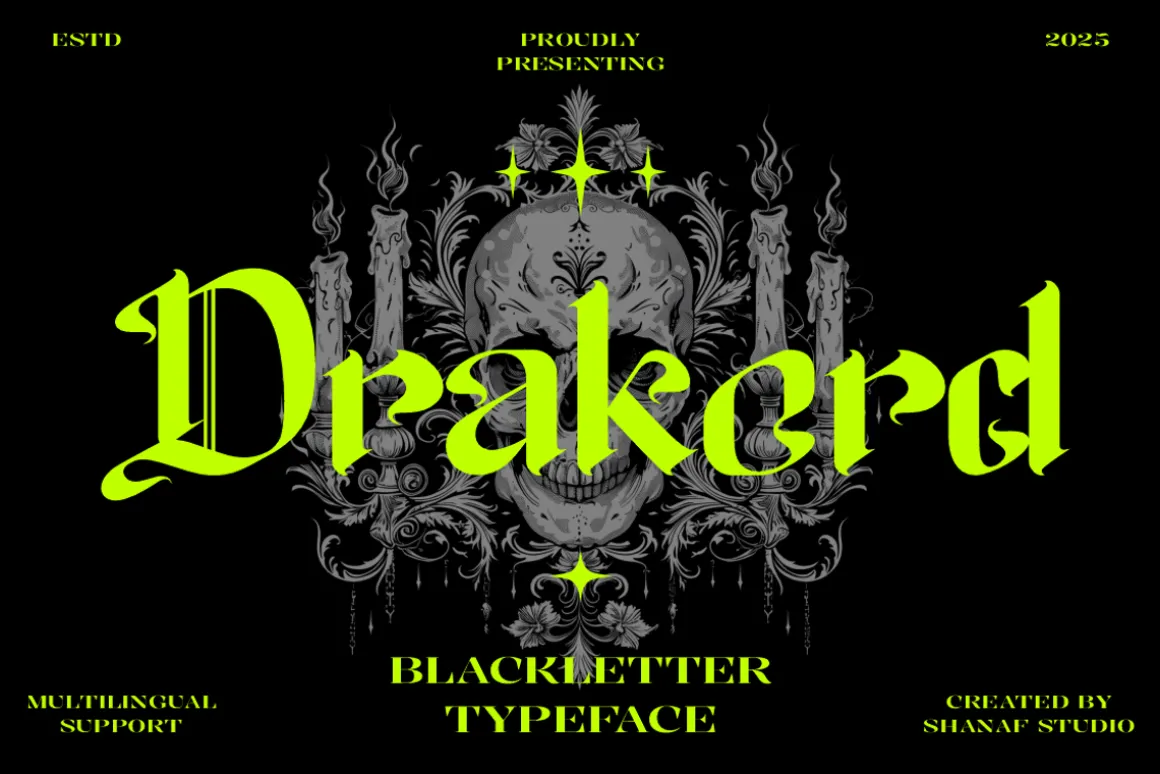 Drakord Blackletter Font
