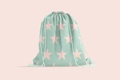 Drawstring Backpack Mockup