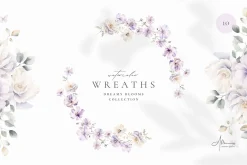 Dreamy Florals Watercolor Clipart