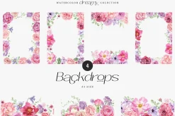 DREAMY watercolor pastel flowers