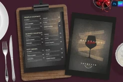 Drinks Beverage Menu Template