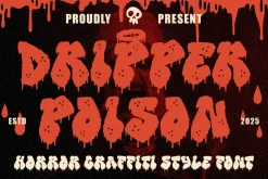 Dripper Poison Horror Graffiti Font