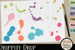 Drippity Drop Vectors & Cut Files