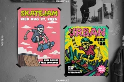 DRIPSLIDE | Skate-Punk Font Duo