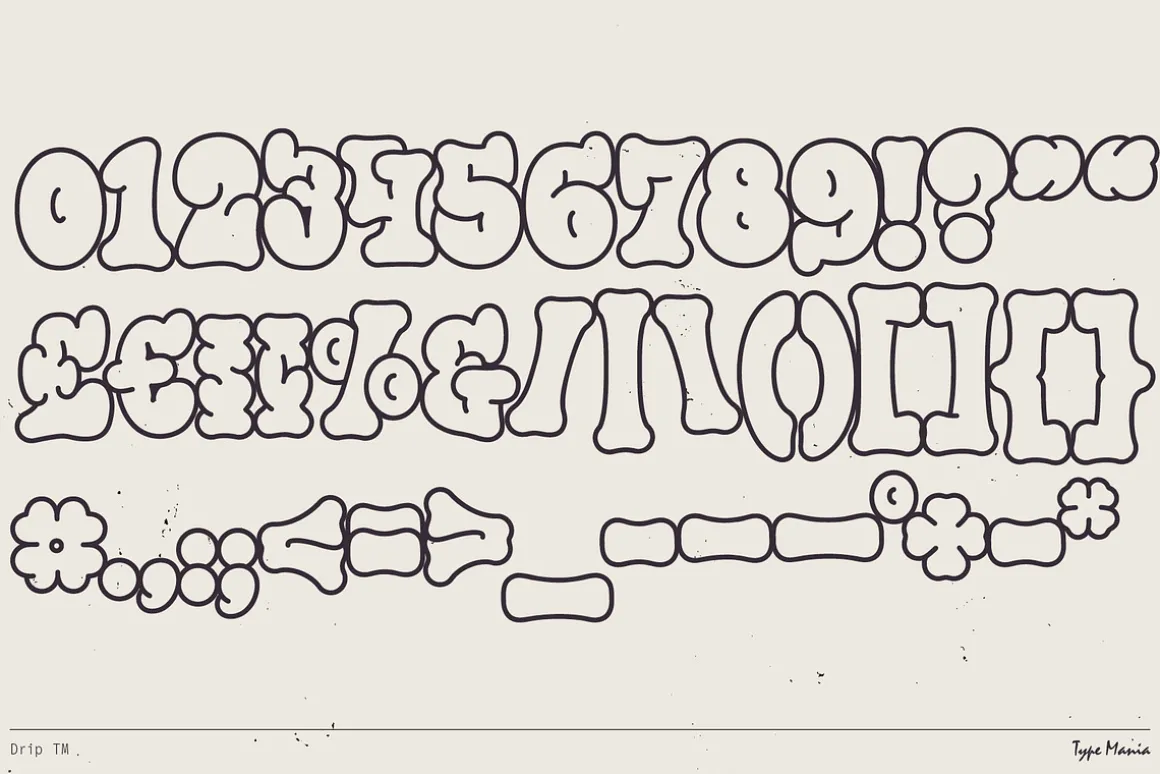 Drip TM – Bubble Graffiti Font