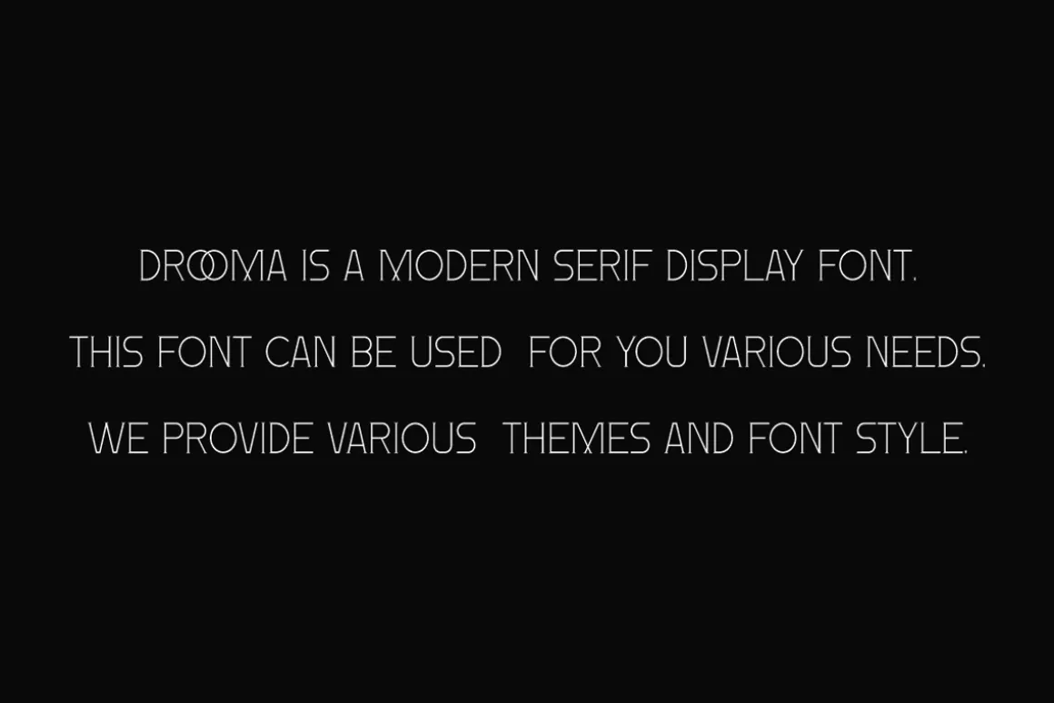 Drooma - Thin Sans Font