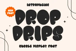 Dropdrips Bubble Display Font