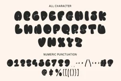 Dropdrips Bubble Display Font