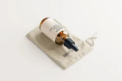 Dropper Bottle & Burlap Sack Mockup