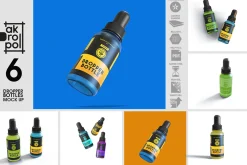 Dropper Bottles Mock Up