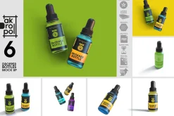 Dropper Bottles Mock Up