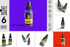 Dropper Bottles Mock Up