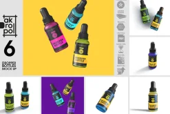 Dropper Bottles Mock Up