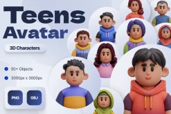 3D Teens Avatar Characters