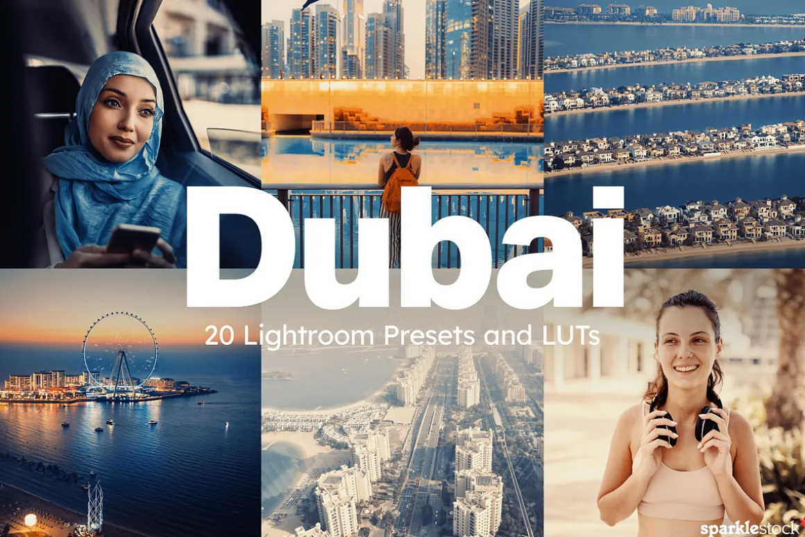 20 Dubai Lightroom Presets LUTs