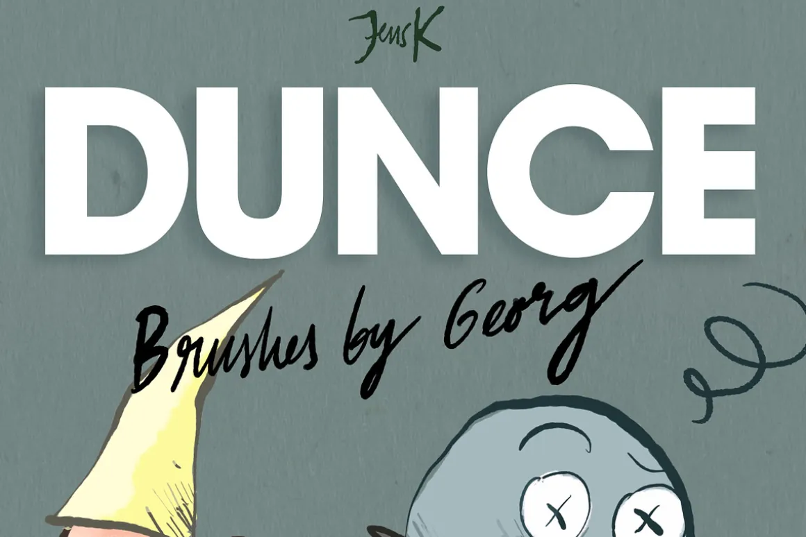 25+ DUNCE Comic Procreate Brushes