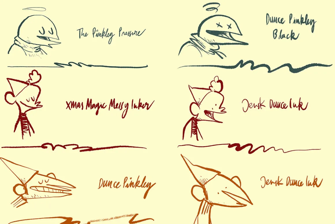 25+ DUNCE Comic Procreate Brushes