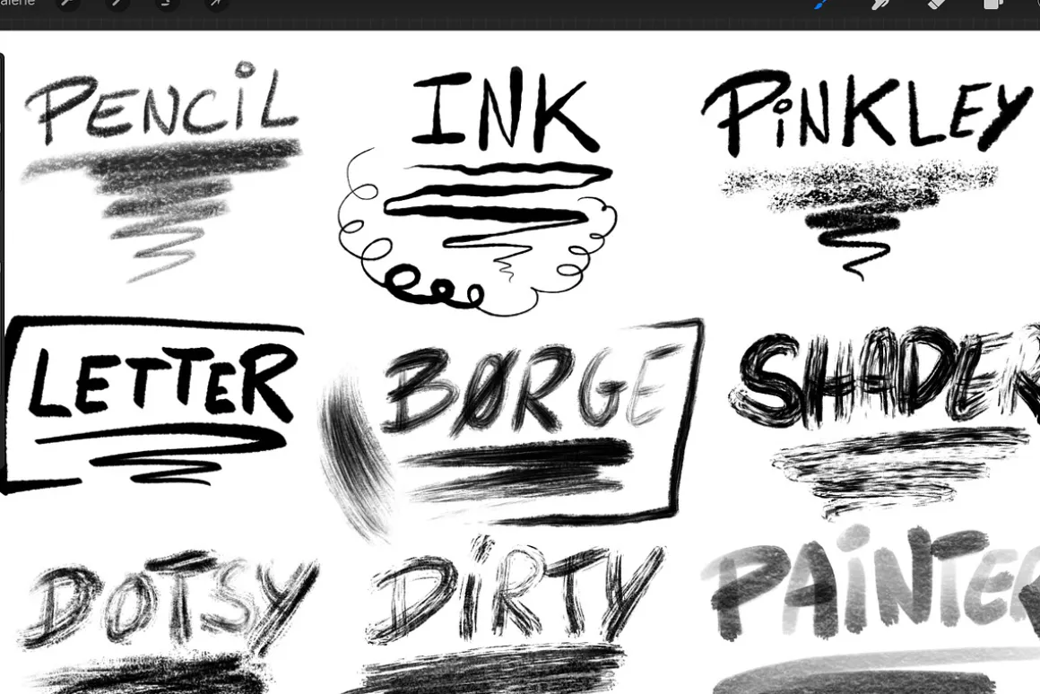 25+ DUNCE Comic Procreate Brushes