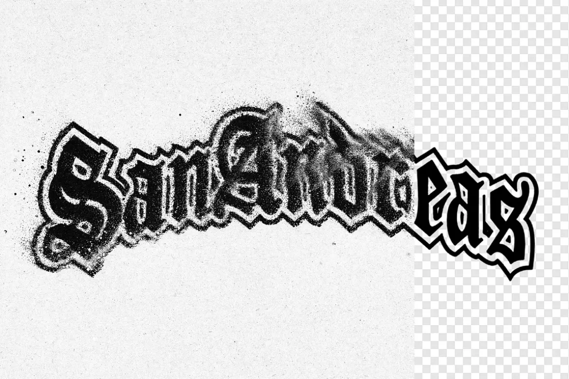 Dust Distortion Text & Logo Effect