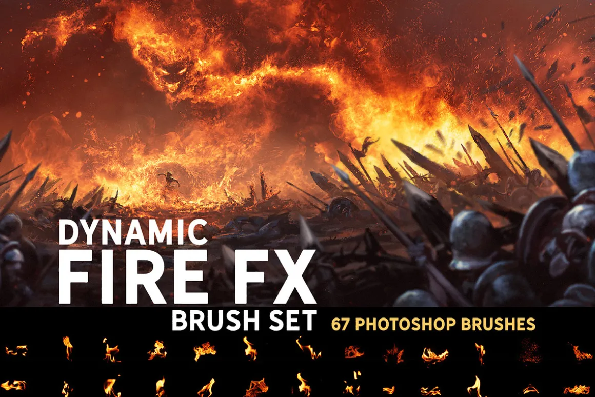 Dynamic Fire FX brush set