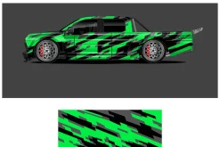 Dynamic Green Camouflage Wrap