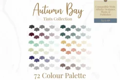 Earthy Leaf & Blue Palette Affinity