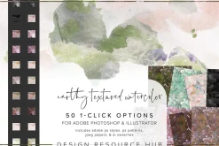 Earthy Textured Watercolor PS Styles