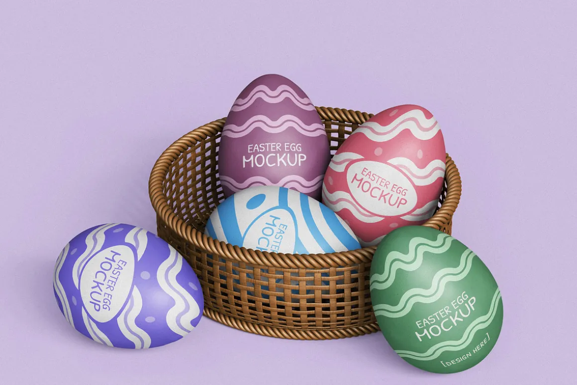 Easter Eggs Mockup