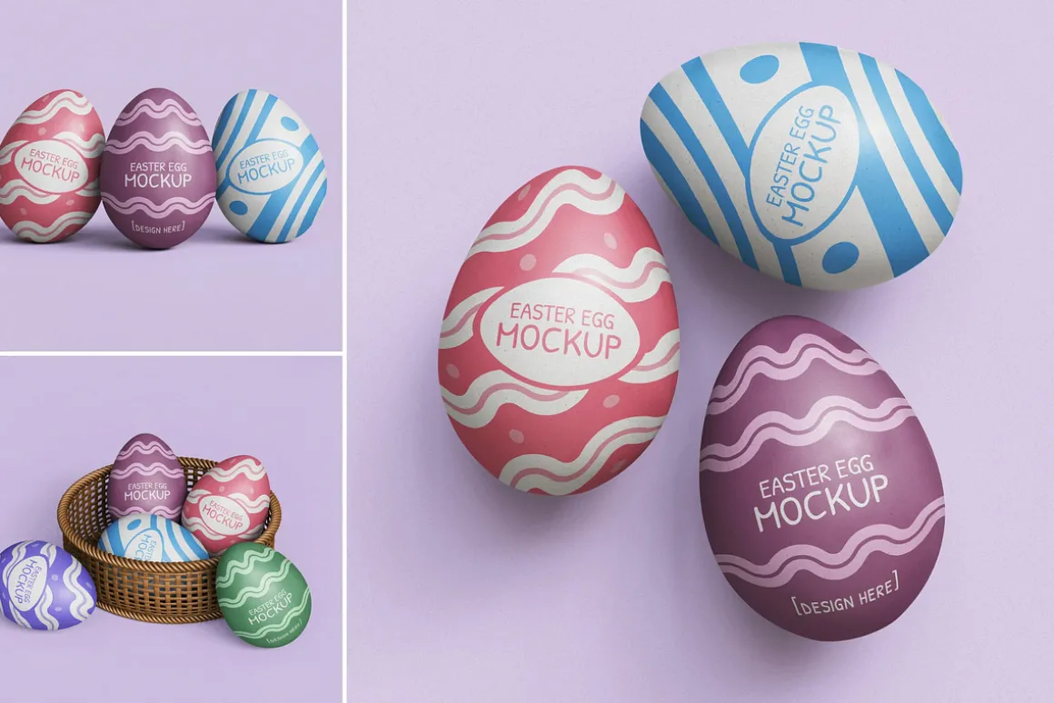 Easter Eggs Mockup