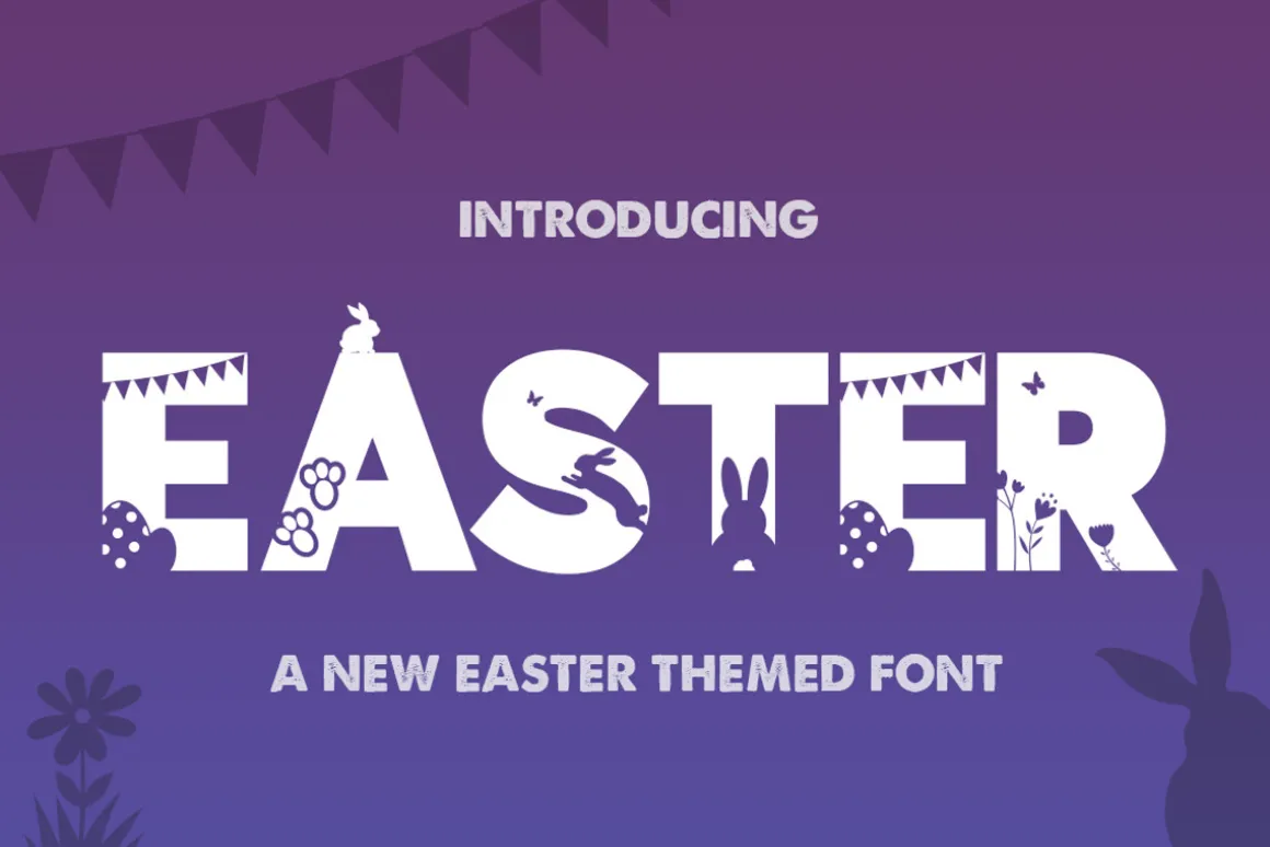 Easter Silhouette Font