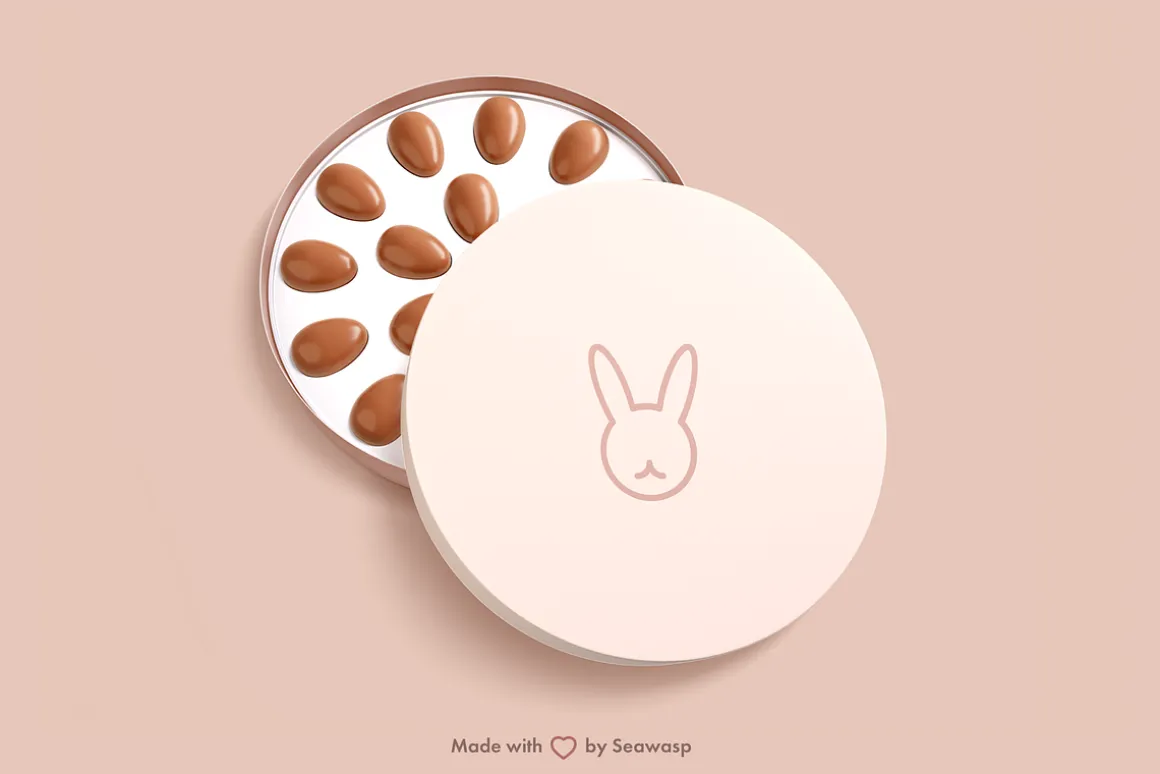 Easter Chocolate Package Mockup