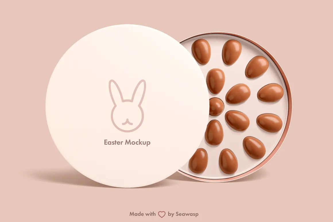 Easter Chocolate Package Mockup