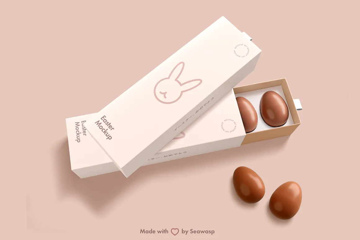 Easter Chocolate Package Mockup