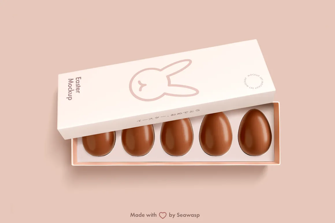 Easter Chocolate Package Mockup