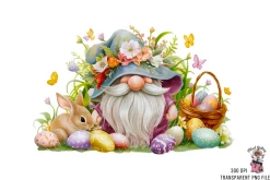 Easter Gnome Clipart PNG Bundle