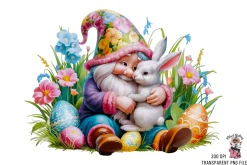 Easter Gnome Clipart PNG Bundle