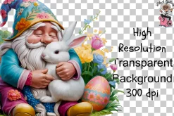 Easter Gnome Clipart PNG Bundle