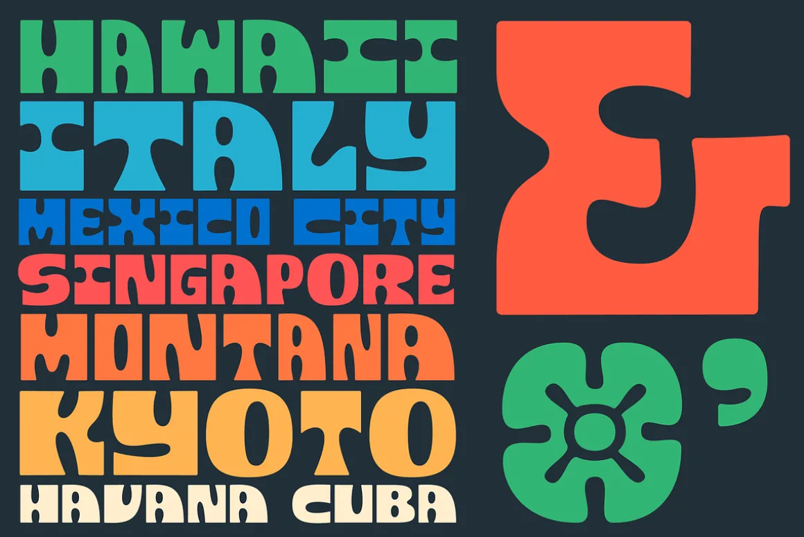Easy Coast — Wood block font