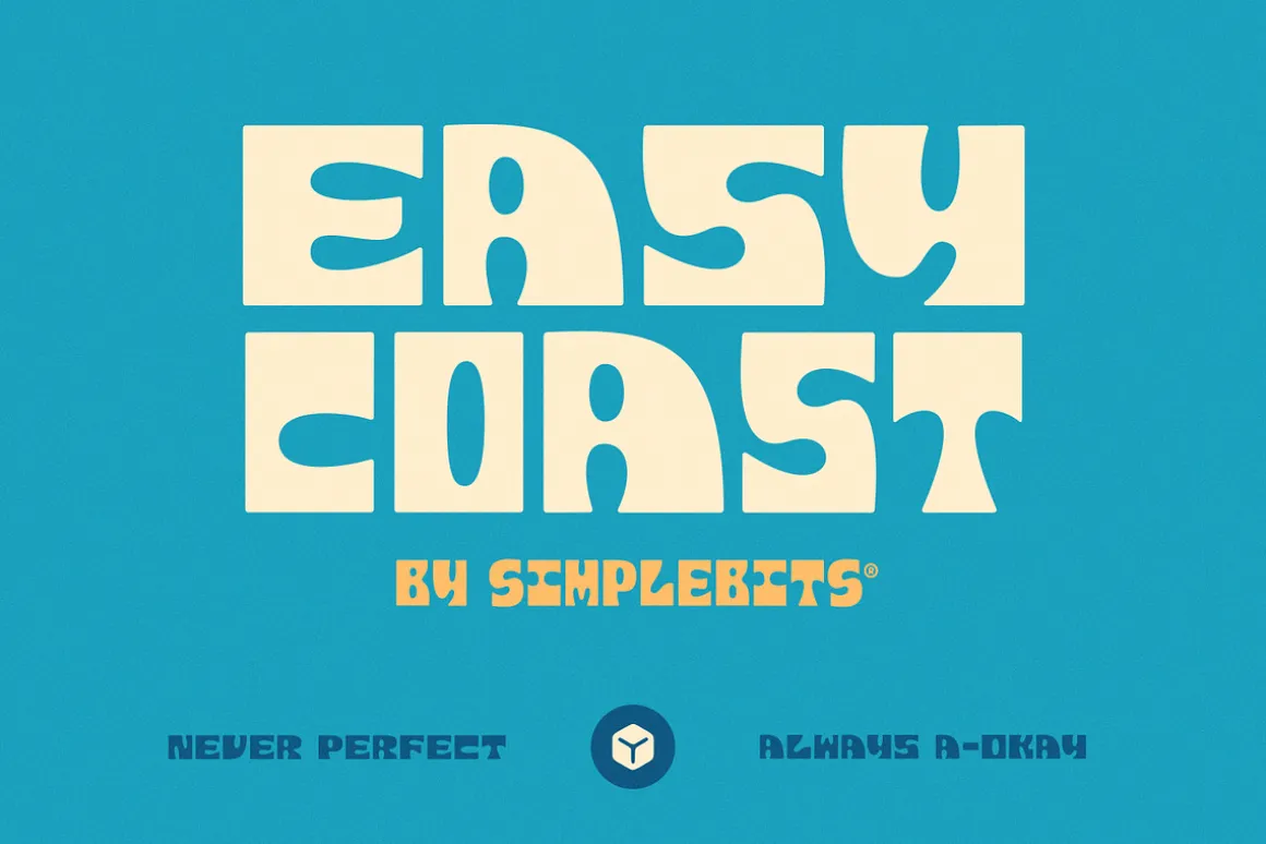 Easy Coast — Wood block font