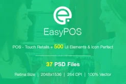 EasyPOS Touch Retails UI Graphic
