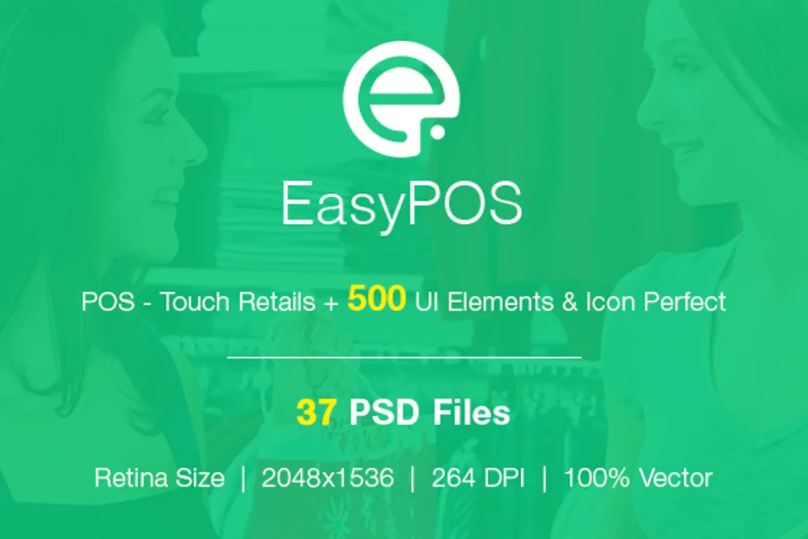 EasyPOS Touch Retails UI Graphic