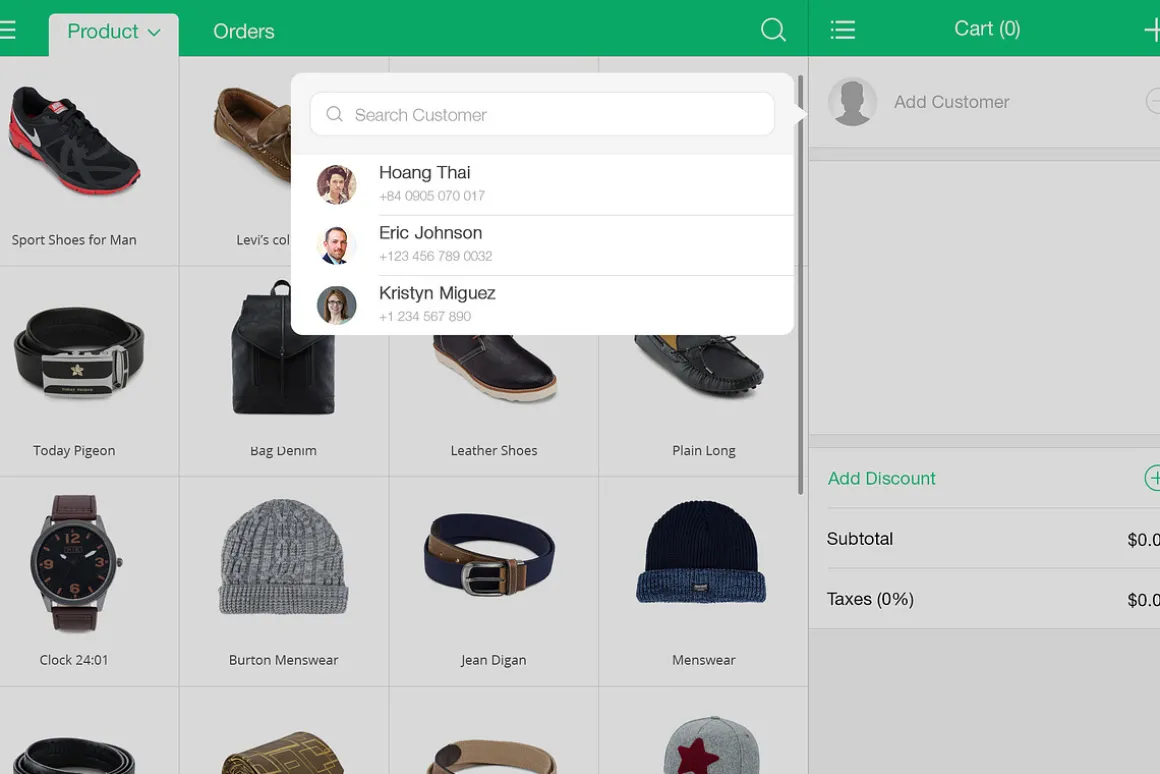 EasyPOS Touch Retails UI Graphic