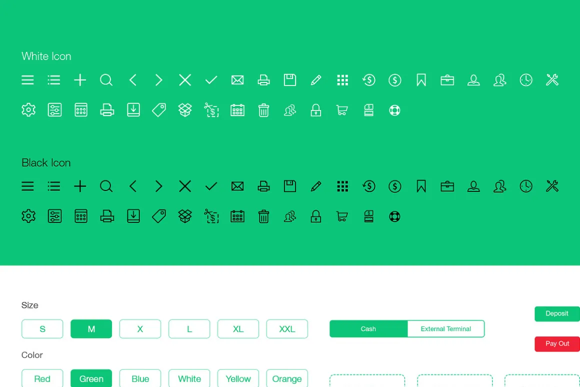 EasyPOS Touch Retails UI Graphic