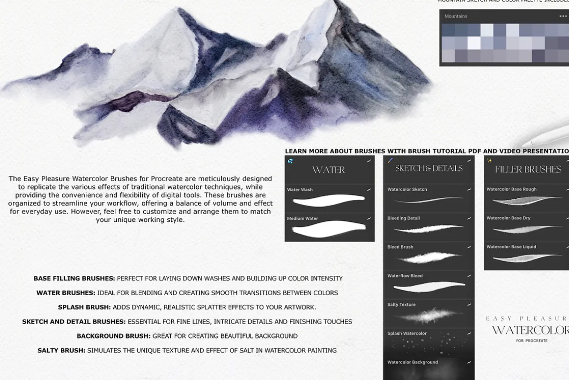 Easy Watercolor Studio for Procreate