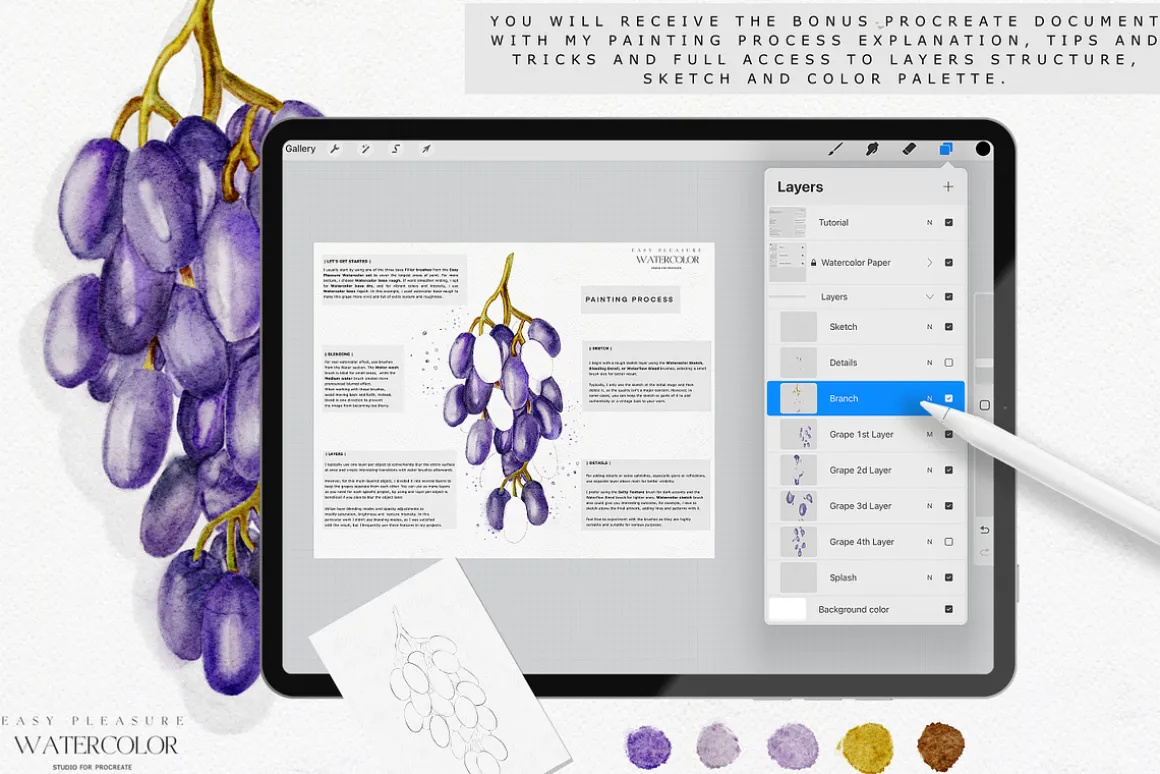 Easy Watercolor Studio for Procreate
